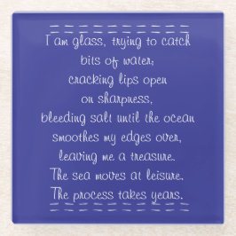 ビーチ詩 ガラスコースター