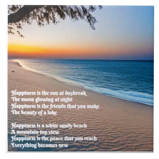 ビーチ詩 タイル (正面)