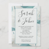 ビーチ誓いとドル記念日の式典 招待状 (正面)