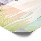 ビーチ誓の更新パーティー歓迎の看板ポスター ポスター (角)