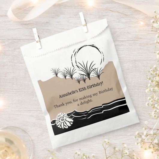 ビーチ誕生会だ フェイバーバッグ (クリップ留めされた状態)