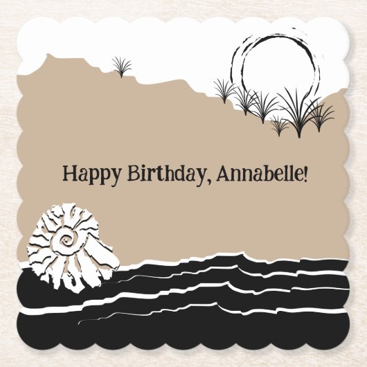 ビーチ誕生会だ ペーパーコースター (正面)