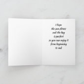 *ビーチ誕生日の願い* カード (内部)