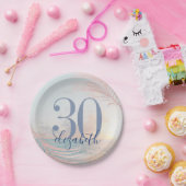 ビーチ誕生日パーティカスタムーの年齢 ペーパープレート (パーティー)