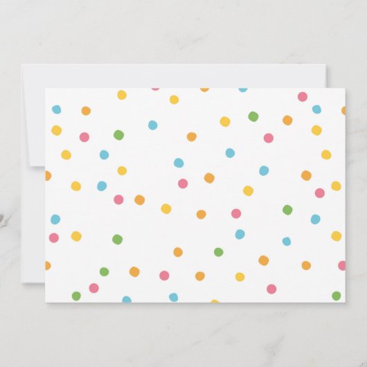 ビーチ誕生日パーティーへの招待 招待状 (裏面)