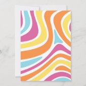 ビーチ誕生日招待状 |女の子ビーチ招待状 招待状 (裏面)