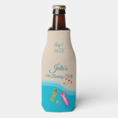 ビーチ誕生日 ボトルクーラー (ボトル正面)