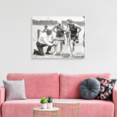 ビーチ警察、1922年。ヴィンテージ写真 キャンバスプリント (インサイチュ (リビング))