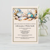 ビーチ貝熱帯貝類虹色海 招待状 (スタンド正面)