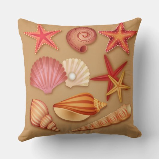 ビーチ貝 クッション (裏面)