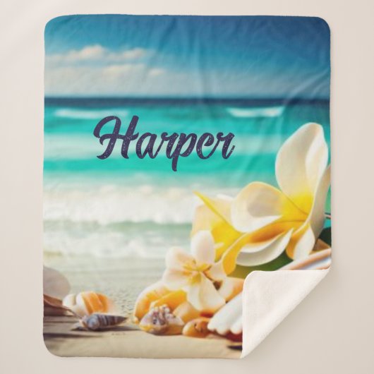 ビーチ財宝 シェルパブランケット (正面)