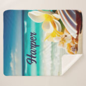 ビーチ財宝 シェルパブランケット (正面(横))