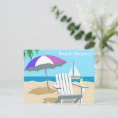 ビーチ賛美はがき ポストカード (スタンド正面)