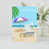 ビーチ賛美招待状 招待状 (スタンド正面)