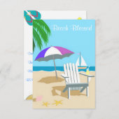 ビーチ賛美招待状 招待状 (正面/裏面)