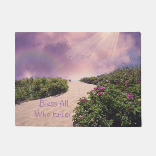 ビーチ賛美歓迎 ドアマット (正面)