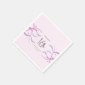 ビーチ赤面ピンクSweet sixteenパーティー スタンダードカクテルナプキン (角)