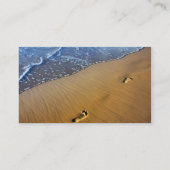 ビーチ足跡名刺 名刺 (裏面)