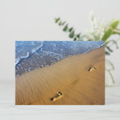 ビーチ足跡招待状 招待状 (スタンド正面)