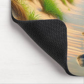 ビーチ足跡 マウスパッド (コーナー)