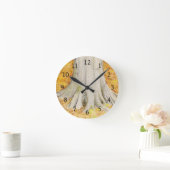 ビーチ足 ラウンド壁時計 (ホーム)