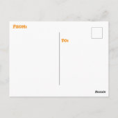 「ビーチ退職したの婦人」 ポストカード (裏面)