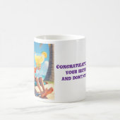 「ビーチ退職したの男」 コーヒーマグカップ (中央)