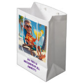 「ビーチ退職したの男」 ミディアムペーパーバッグ (正面アングル)