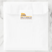 ビーチ退職したスクエアのステッカーに スクエアシール (バッグ)