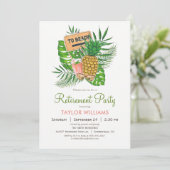 ビーチ退職パーティの招待状 招待状 (スタンド正面)