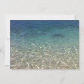 ビーチ退職パーティーストリングライトトロピカル 招待状 (裏面)