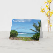 ビーチ退職退職金カード カード (黄色い花)