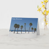 ビーチ退職 カード (黄色い花)