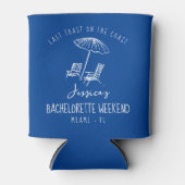 ビーチ週末のバチェロレッテクージー沿岸 缶クーラー (正面)