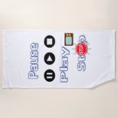 ビーチ遊タオルストップ一時停止 ビーチタオル (正面)