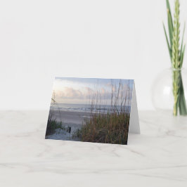 ビーチ道のメッセージカード カード