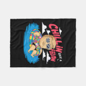 ビーチ選挙のフェロン・ドナルド・トランプのように フリースブランケット (正面(横))