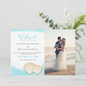 ビーチ金ゴールドの輝き我々は写真の結婚中で駆け落ち 招待状 (スタンド正面)