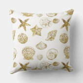 ビーチ金ゴールドシーシェル クッション (裏面)