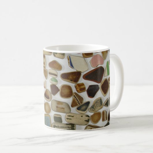 ビーチ陶器のマグ コーヒーマグカップ (正面右)