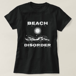 ビーチ障害おもしろいビーチ恋人 Tシャツ