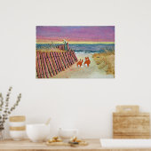 ビーチ集合 ポスター (キッチン)