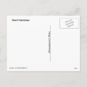 ビーチ雪だるま シーズンポストカード (裏面)