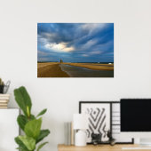 ビーチ雲 ポスター (ホームオフィス)