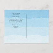 ビーチ青の新しいアドレス移動 案内ポストカード (裏面)