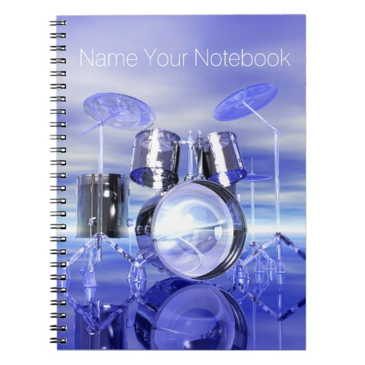 ビーチ音楽ノートのDrumset ノートブック (正面)