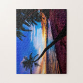 ビーチ風光明媚な熱帯風光明媚な ジグソーパズル (縦)