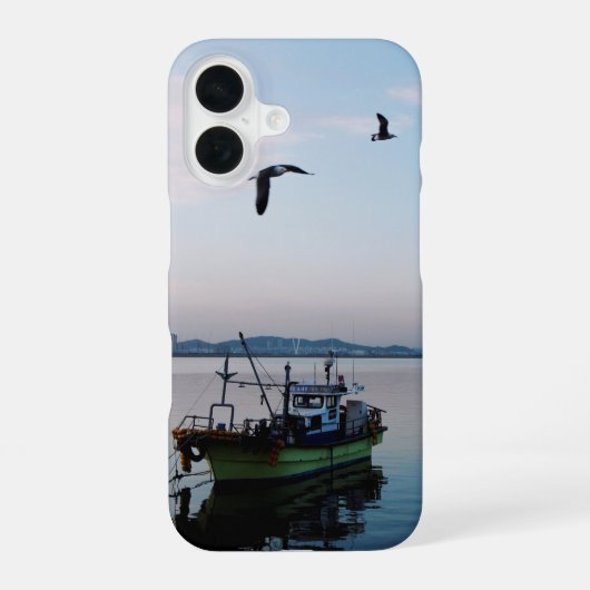 ビーチ風景 iPhone 16ケース (裏面)