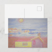 ビーチ風 ポストカード (正面/裏面)