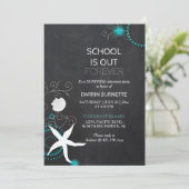 ビーチ驚きの退職パーティーの先生 招待状 (スタンド正面)